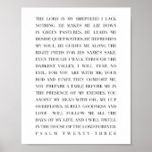 psalm 23 poster (Voorkant)