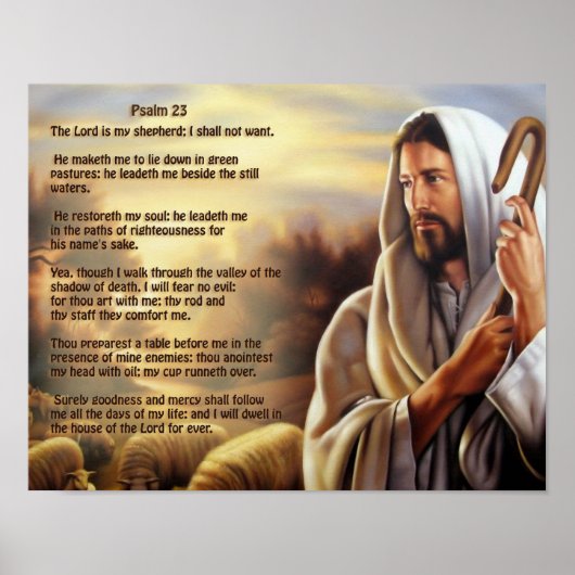 psalm 23 poster (Voorkant)