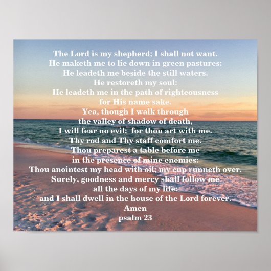 PSALM 23 POSTER (Voorkant)