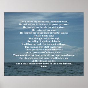 PSALM 23 POSTER