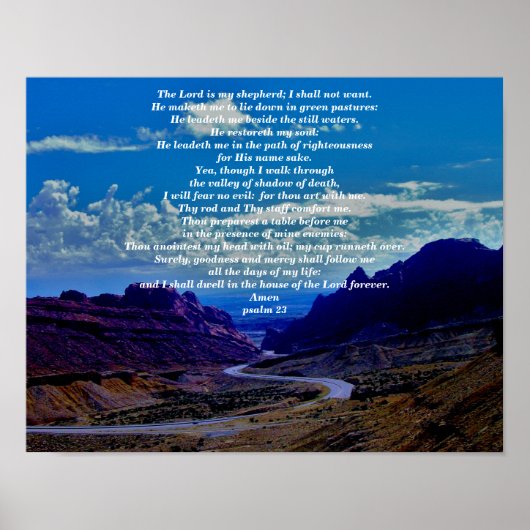 PSALM 23 POSTER (Voorkant)