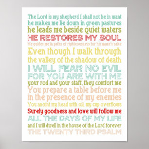 psalm 23 poster afdrukken
