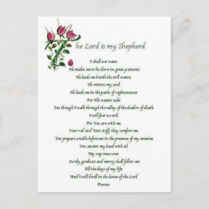 Psalm 23-postkaart briefkaart