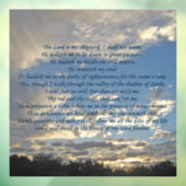 Psalm 23 Prachtige Bijbel Verse Christelijk Raamsticker (Vel 3)