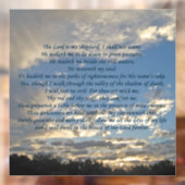 Psalm 23 Prachtige Bijbel Verse Christelijk Raamsticker (Vel 2)