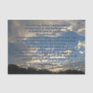 Psalm 23 Prachtige Bijbel Verse Christelijk Tissuepapier