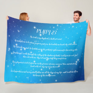 Psalm 23 Prayer Fleece Deken