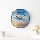 Psalm 23 Prayer large clock Grote Klok (Huis)