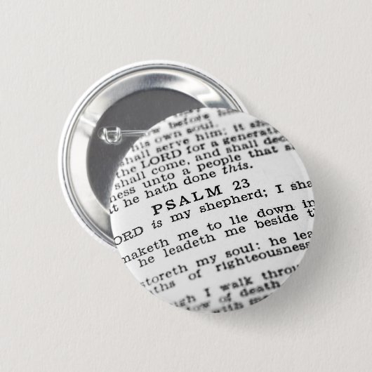 psalm 23 ronde button 5,7 cm (Voorkant /achterkant)