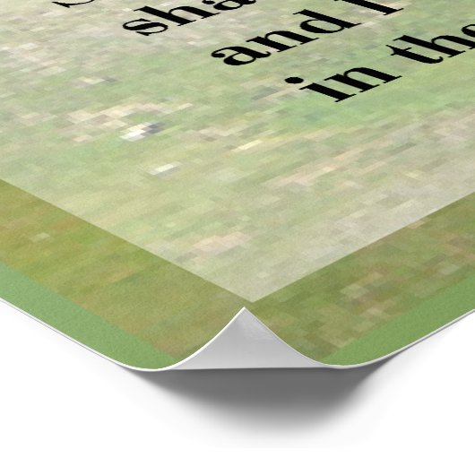 Psalm 23 Schroefbare POSTER AFDRUKKEN (Hoek)