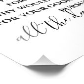 Psalm 23 Schuur met zwarte en witte scripts Foto Afdruk (Hoek)