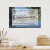 Psalm 23 Scriptafdrukken Poster (Keuken)