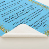 Psalm 23 Sherpa Blanket Deken (3/4)