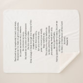Psalm 23 Sherpa Fleece Blanket Deken (Voorkant (horizontaal))