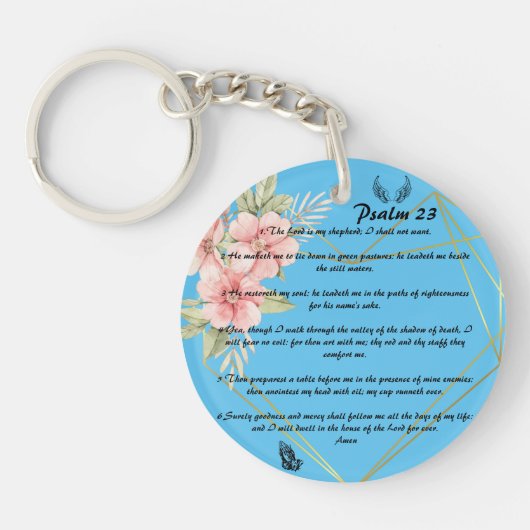 psalm 23 sleutelhanger (Voorkant)