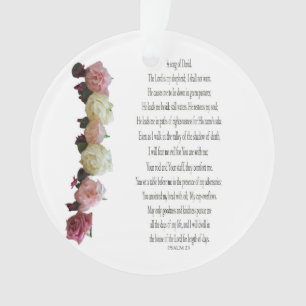 Psalm 23, Song voor David, Circle Acrylisch Orname Ornament