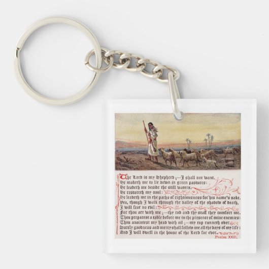 Psalm 23 SQ Sleutelhanger (Voorkant)