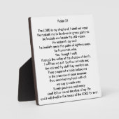 Psalm 23 Square Tabletop Foto Plaque Fotoplaat (Voorkant)