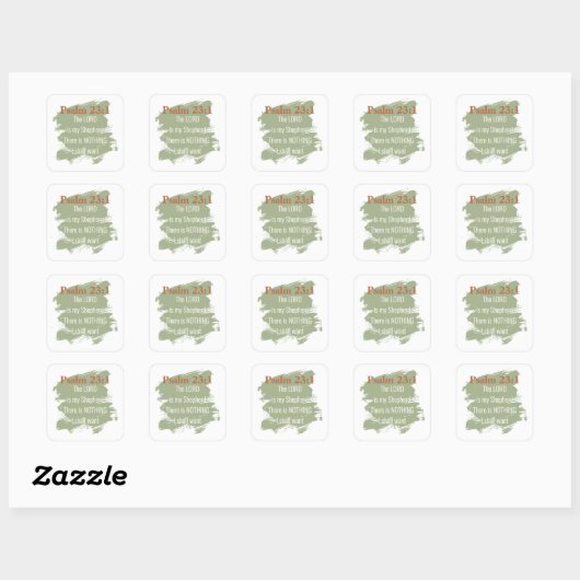 Psalm 23 Sticker Sheet  (Feuille)