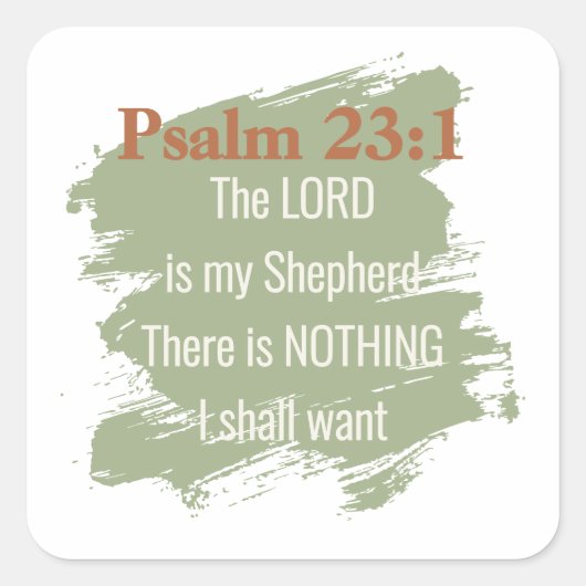 Psalm 23 Sticker Sheet (Devant)