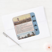 Psalm 23, The Lord is mijn Shepherd Prayer Sticker (Envelop)