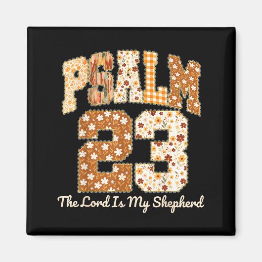 Psalm 23 The Lord Is My Shepherd Christian Fall Th Magneet (Voorkant)