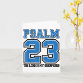 Psalm 23 The Lord Is My Shepherd Funny Christian T Kaart (Gele Bloem)