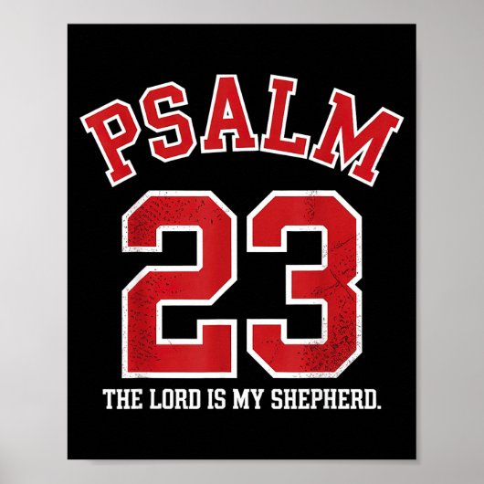 Psalm 23 The Lord Is My Shepherd Poster (Voorkant)