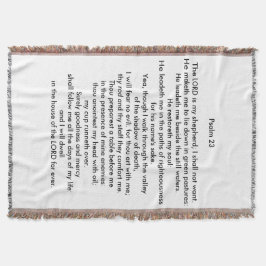 Psalm 23-Throw Blanket Deken