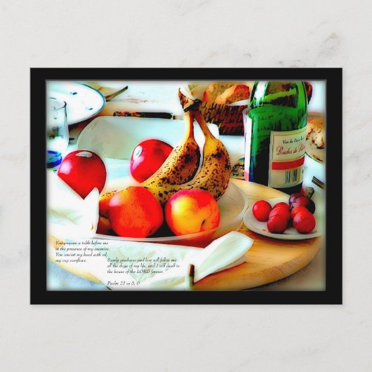 Psalm 23 v 5, 6| Carte postale (Devant)