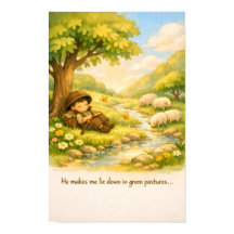 Psalm 23 Verhalenboek Poster | Kinderkamer muur Ku