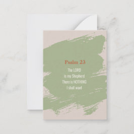 Psalm 23 Verse Notitiekaartje