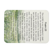 Psalm 23 Waterverf Groen Veld Magneet (Horizontaal)