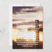 Psalm 23 Zon Kruis Viering van het Leven Funeral Kaart (Voorkant)
