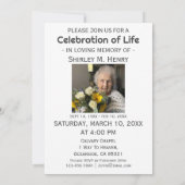 Psalm 23 Zon Kruis Viering van het Leven Funeral Kaart (Achterkant)