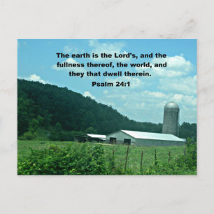 psalm 24:1 briefkaart