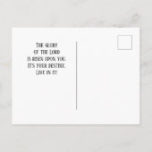 Psalm 24:7-8 Hef uw hoofden op, gij poorten Briefkaart (Achterkant)