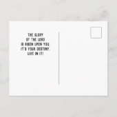 Psalm 24:7-8 Koning der heerlijkheid, Bijbelvers Briefkaart (Achterkant)