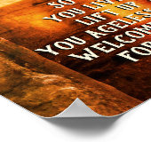 Psalm 24:7 King of Glory, Bijbelse Verse Poster (Hoek)