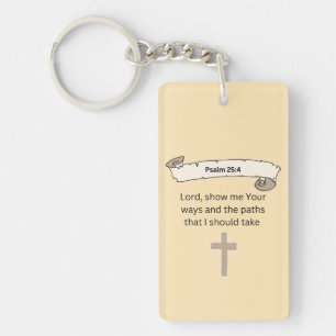 Psalm 25:4 Acryl Sleutelhanger