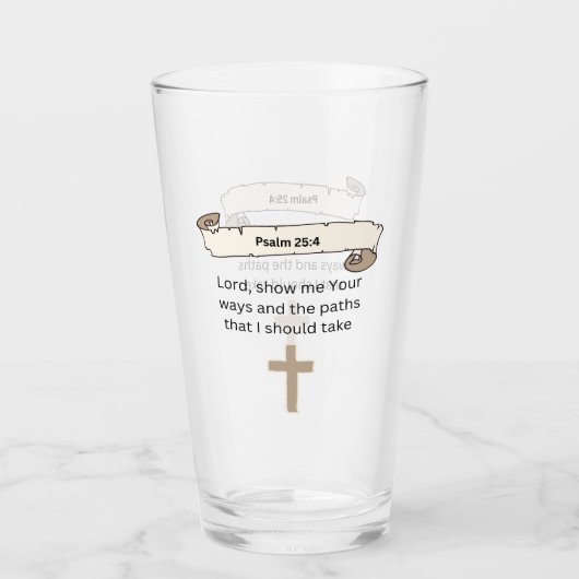 Psalm 25:4 glas (Voorkant)