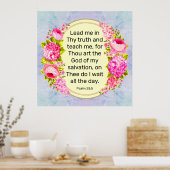 psalm 25:5 poster (Keuken)