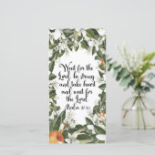 Psalm 27:14, Aquarel bijbeltekst bladwijzer (Staand voorkant)