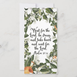 Psalm 27:14, Aquarel bijbeltekst bladwijzer