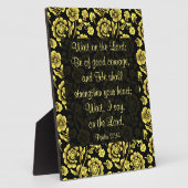 Psalm 27:14 Plaque Fotoplaat (Zijkant)