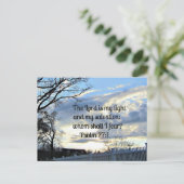 psalm 27:1 briefkaart (Staand voorkant)