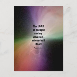 psalm 27:1 briefkaart