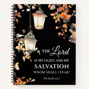Psalm 27:1 De Heer is mijn Bijbel van licht en ver Notitieboek