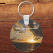 Psalm 27 1 De Heer is mijn Licht Sleutelhanger (Voorkant)