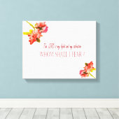 Psalm 27:1-Lord, die het schilderschilderij van de Canvas Afdruk (Insitu (Houten vloer))